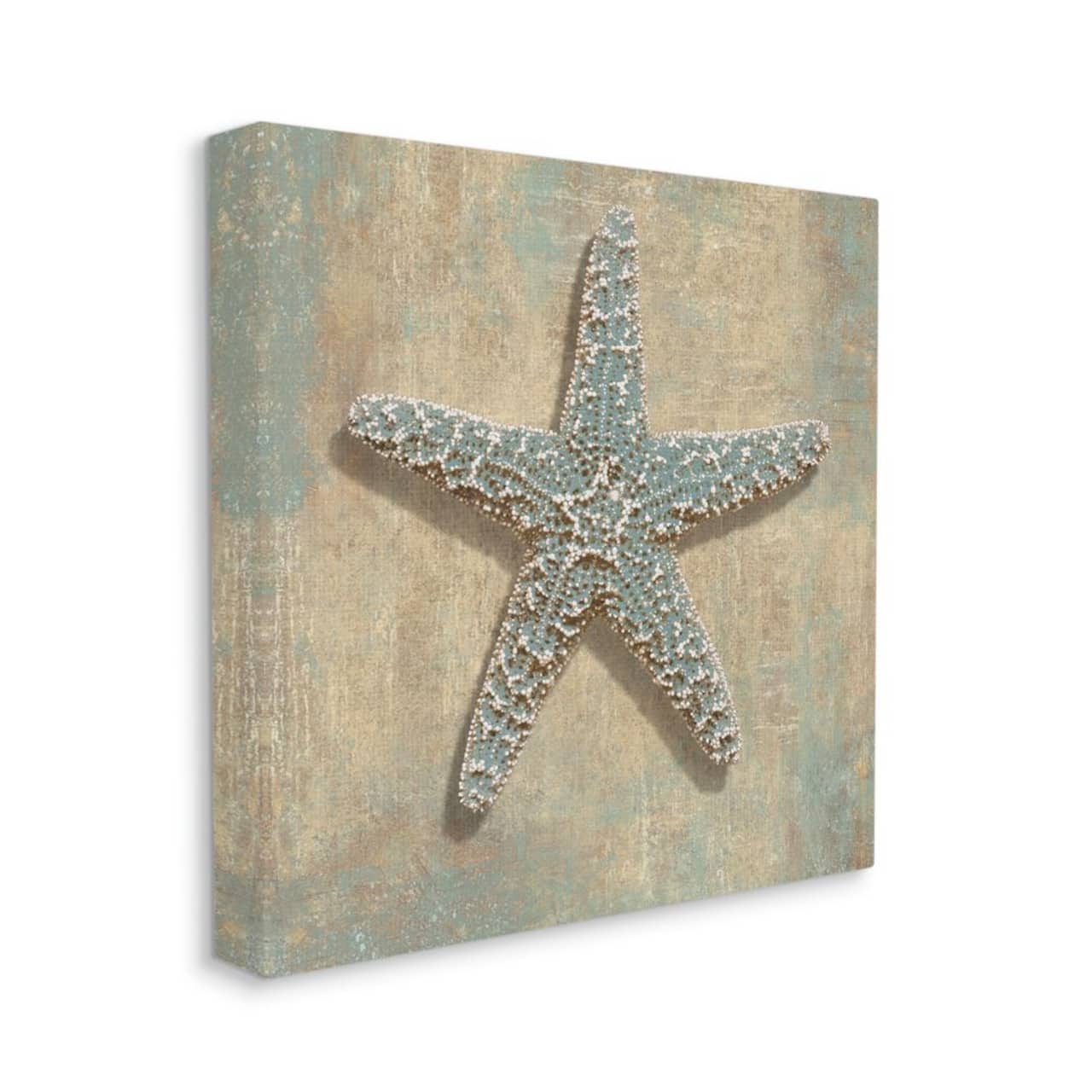Stupell Industries Starfish Beach Objects Design Canvas Wall Art